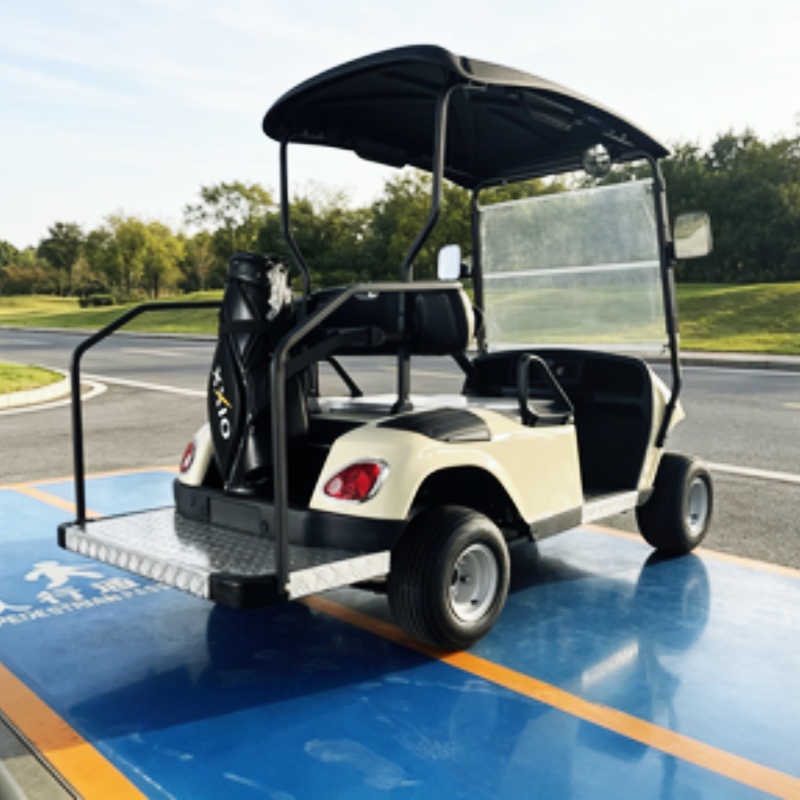 Golf Bag Stand Cart - Two Seats New Electric Golf Cart