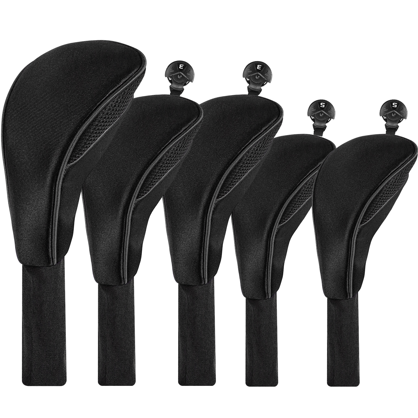 Golf Equipment Nearby - 5pcs Golf Club Head Covers for
