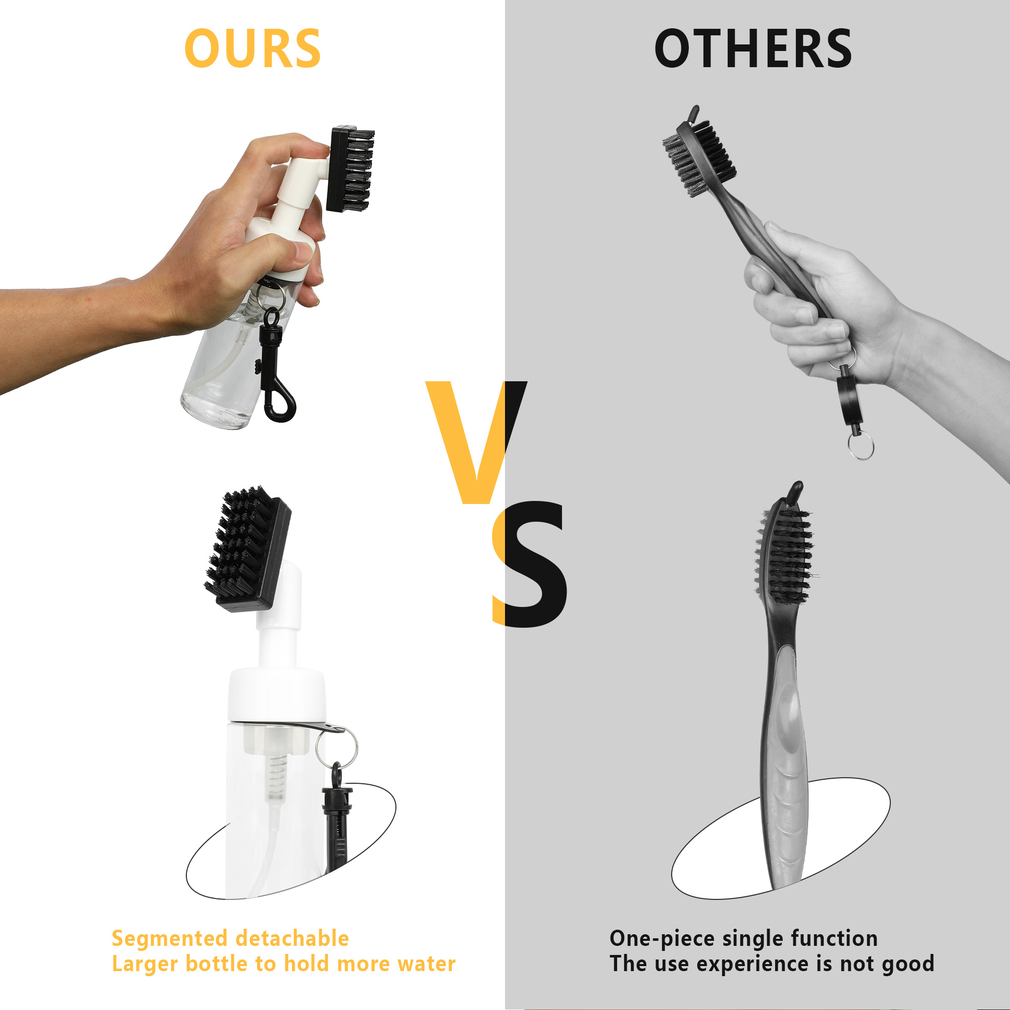 Golf Club Cleaner Brush Spray  - огляд і ціна Golf Equipment Wholesale
