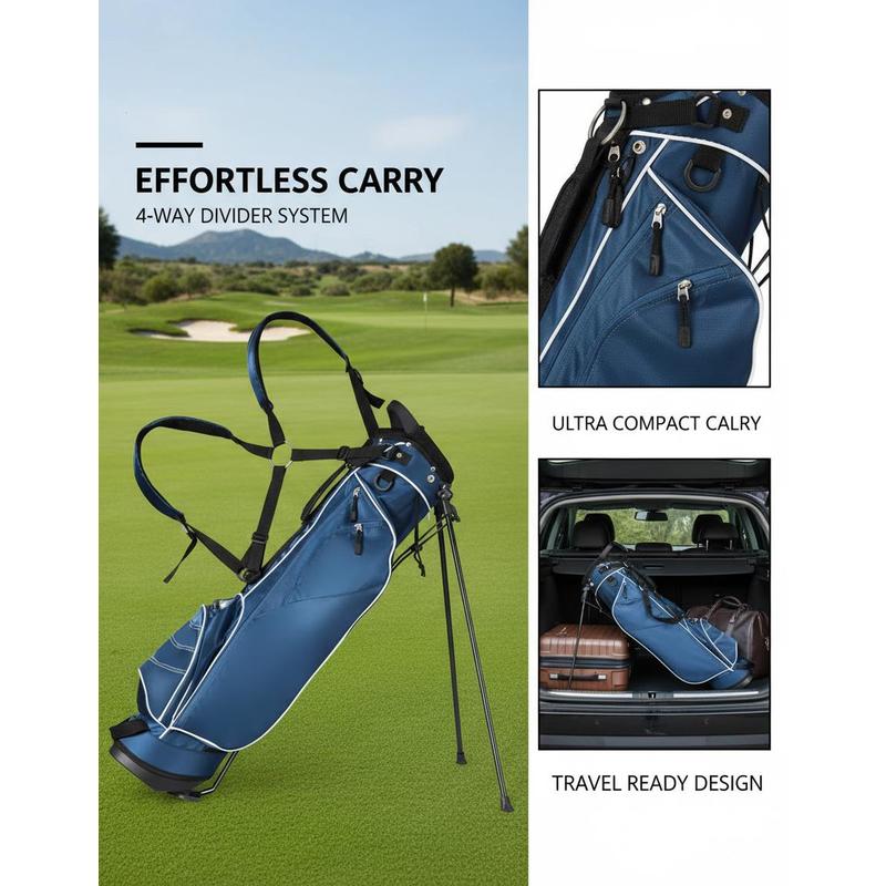 Golf Stand Cart Bag with 4 Way - огляд і ціна Golf Bag Stand Cart