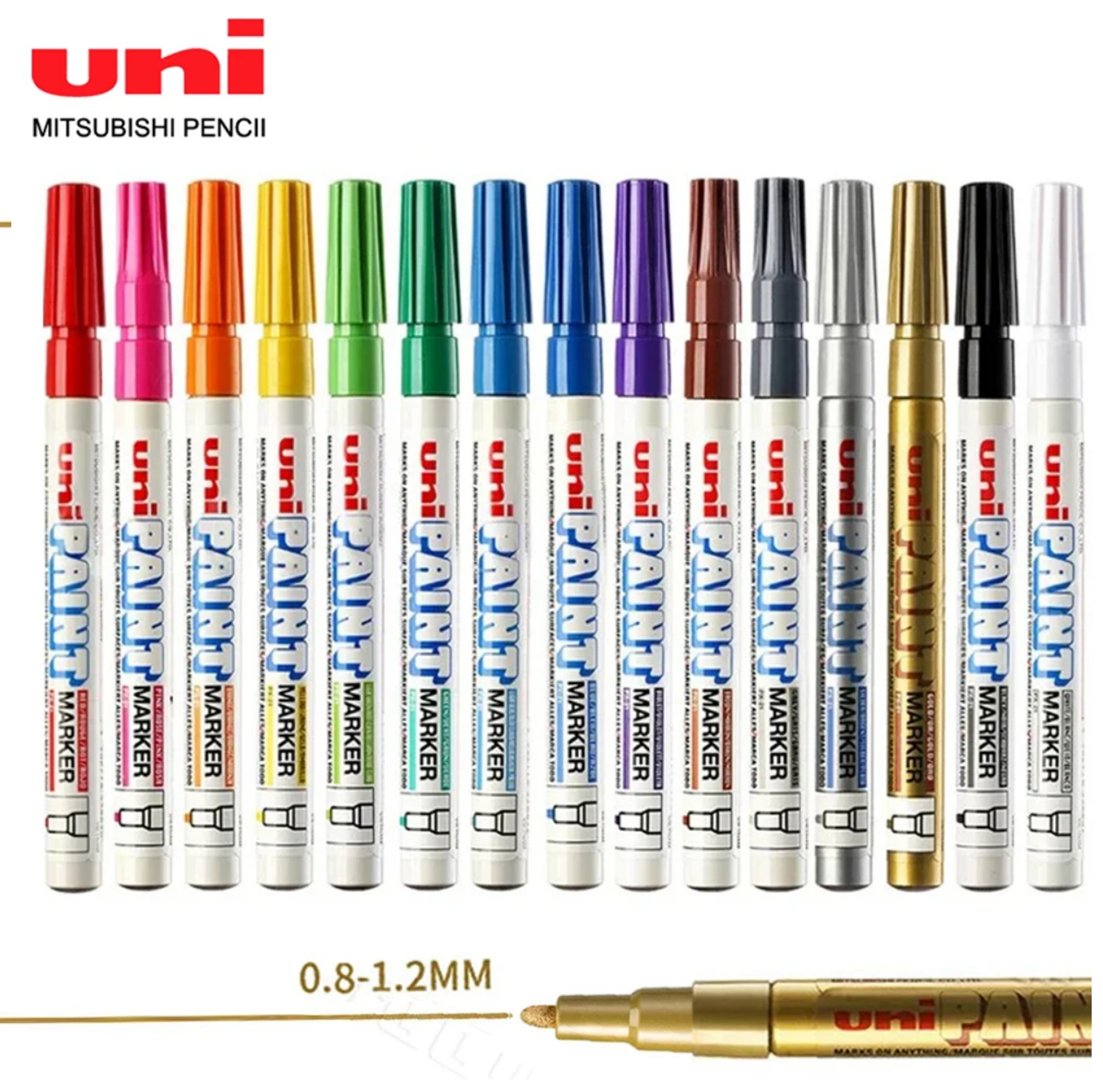 1pcs Japan UNI Paint Marker PX - огляд і ціна Tee Height Marker
