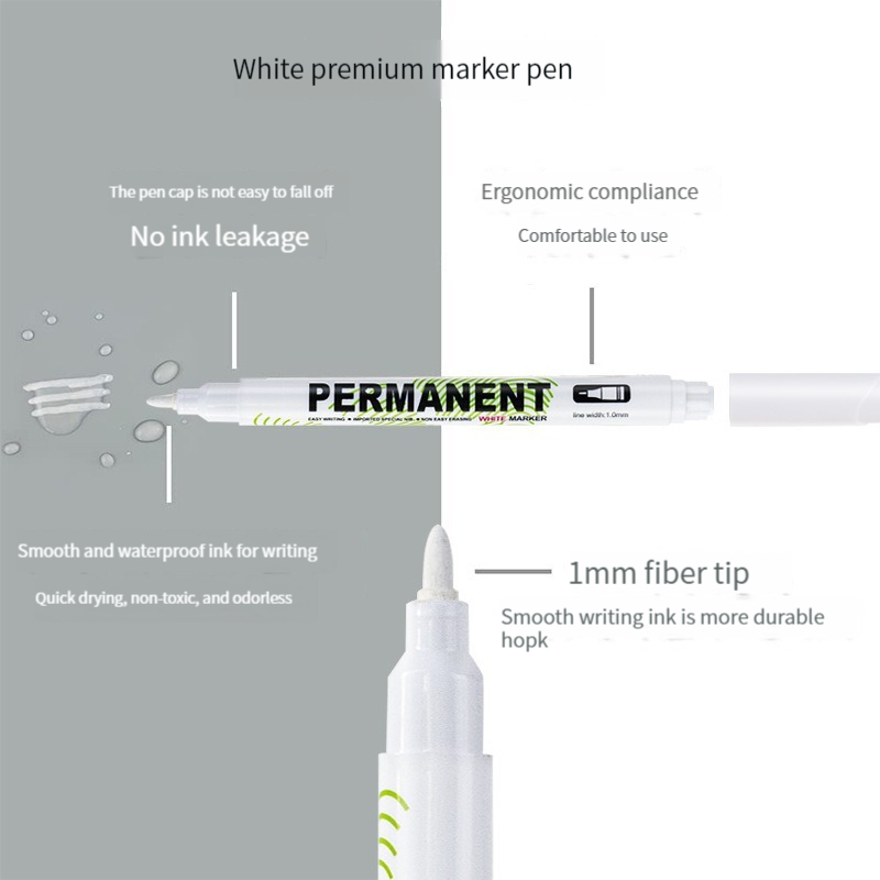 1-20Pcs White Marker Pen Alcoh - огляд і ціна Tee Height Marker