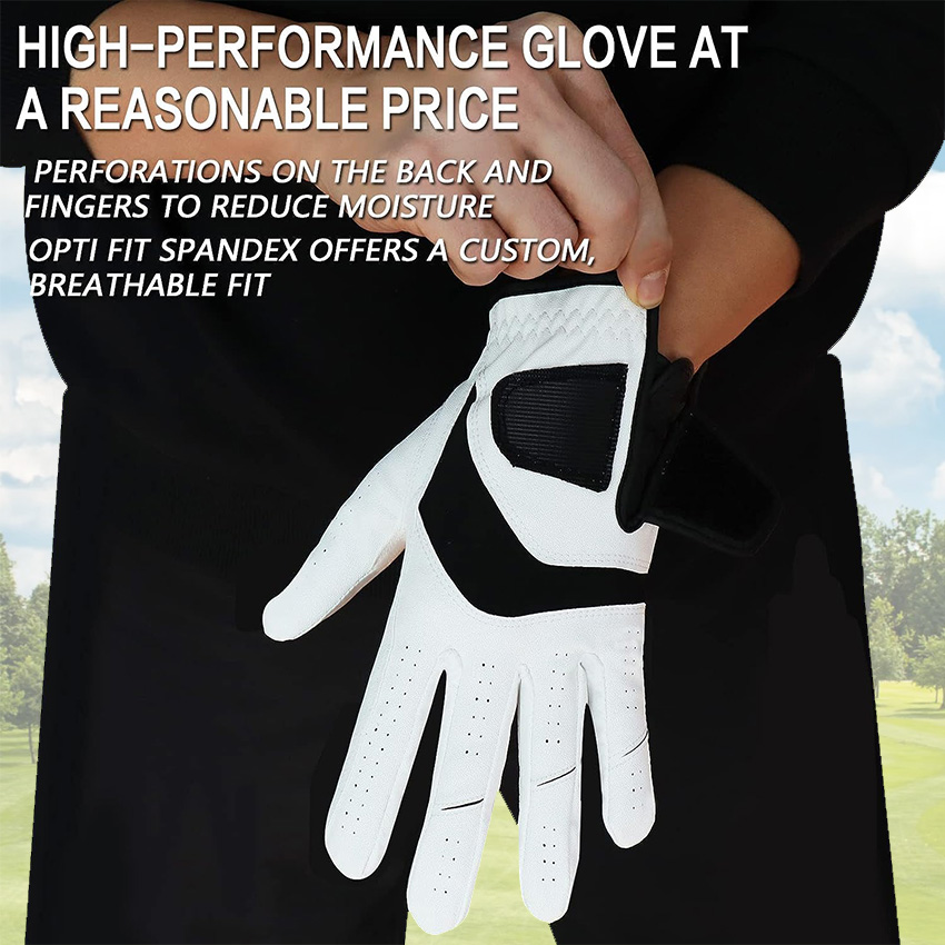 5 Pcs Golf Gloves Men Leather  - огляд і ціна Golf Equipment Wholesale