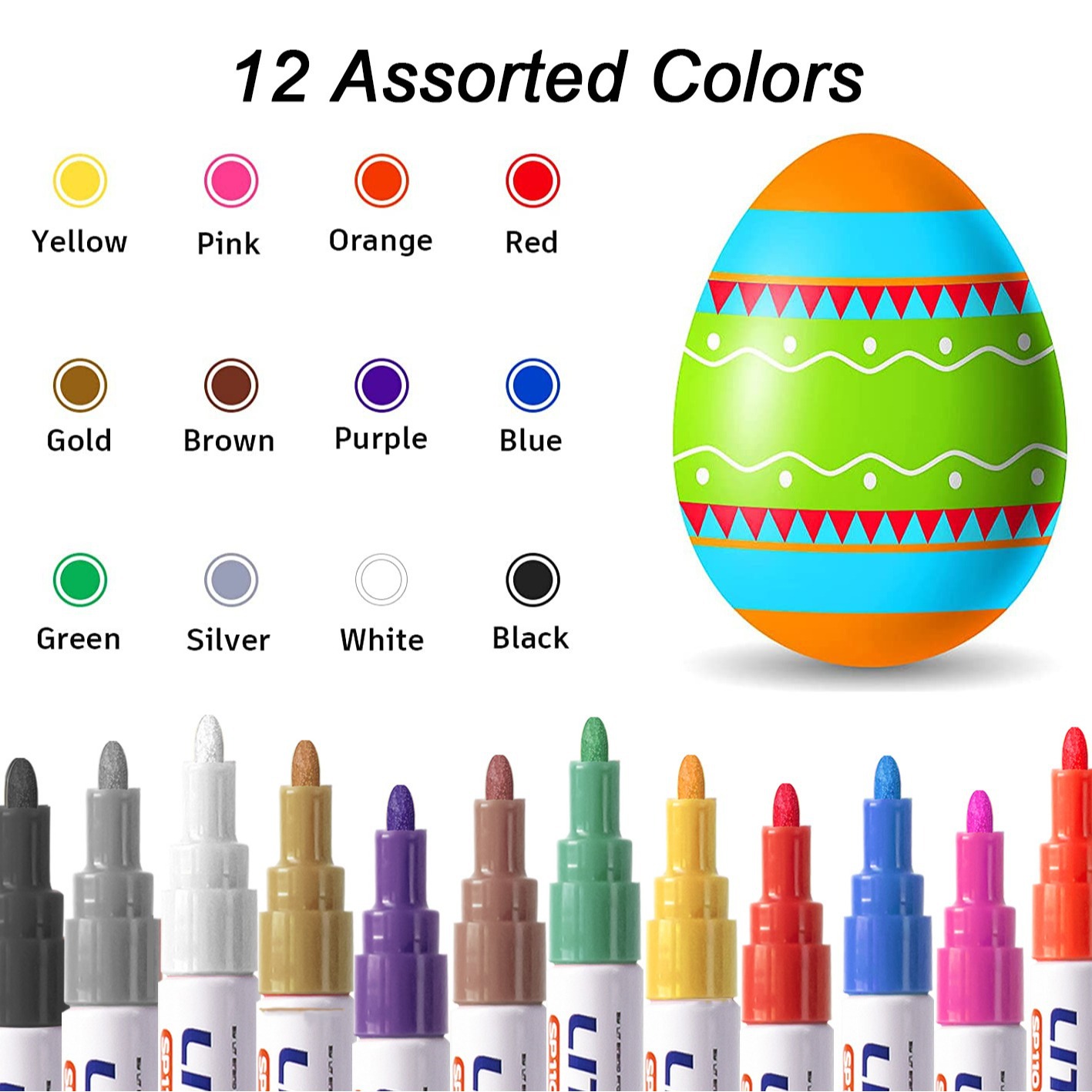 3mm Colorful 12 Colors Permane - огляд і ціна Tee Height Marker