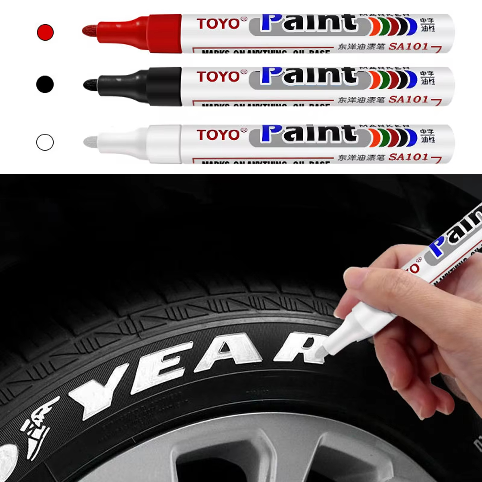 White Waterproof Auto Tire Pai - огляд і ціна Tee Height Marker