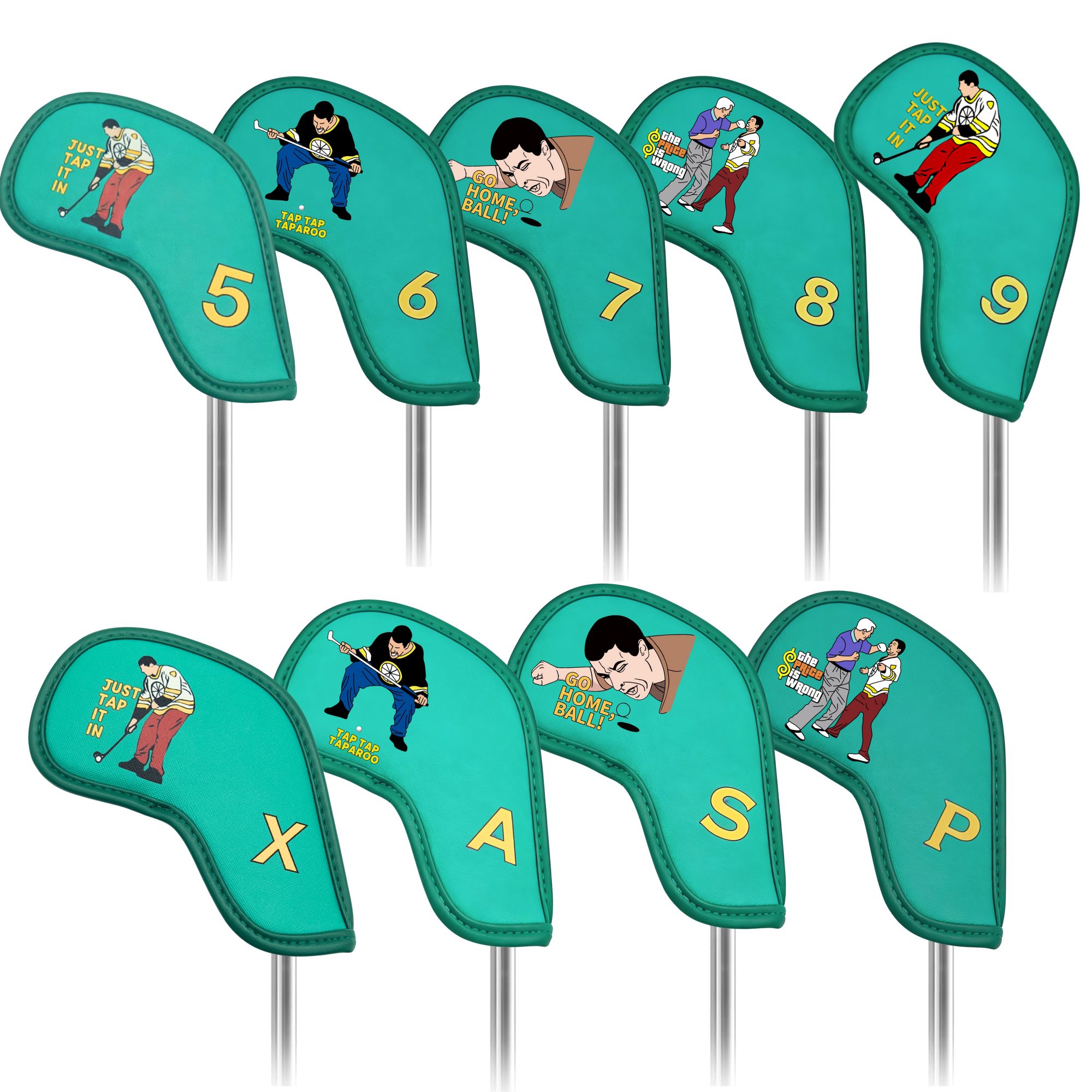 9 pcs Golf Iron Covers with Fu - огляд і ціна Golf Equipment Nearby