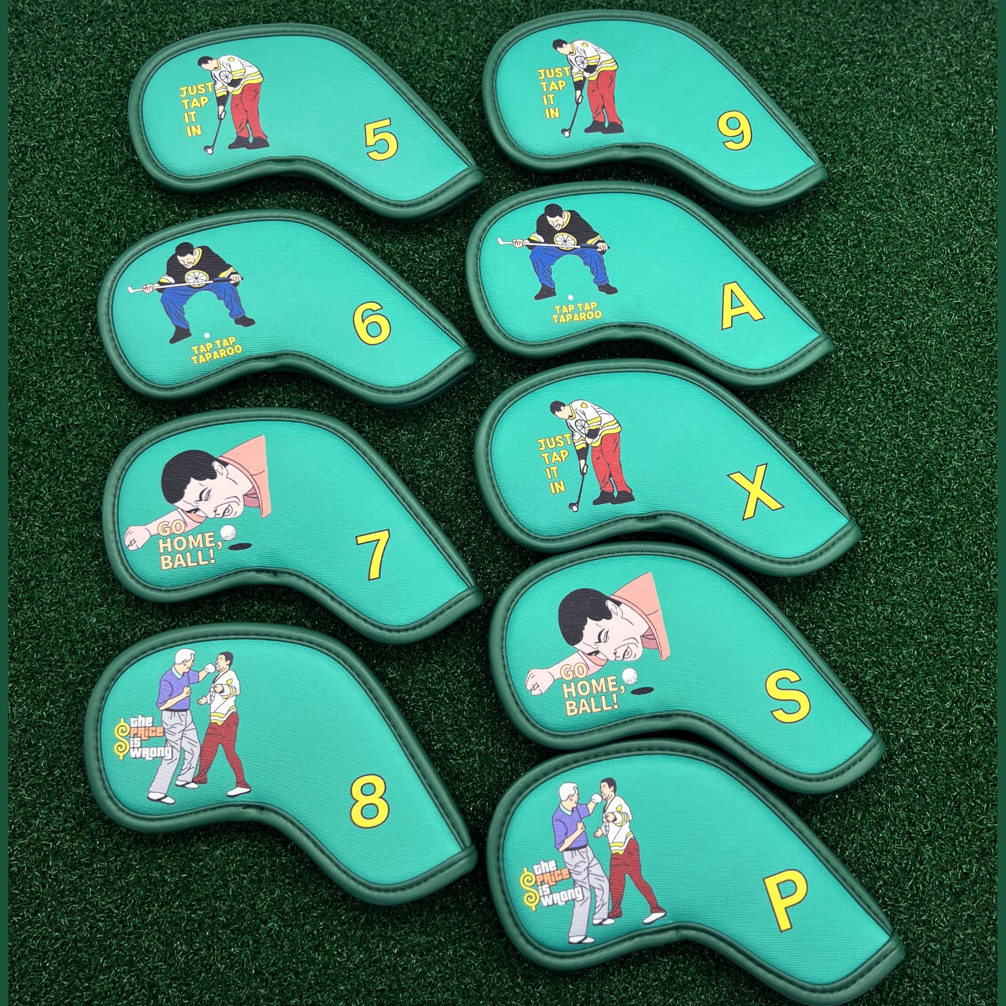 9 pcs Golf Iron Covers with Fu - огляд і ціна Golf Equipment Nearby